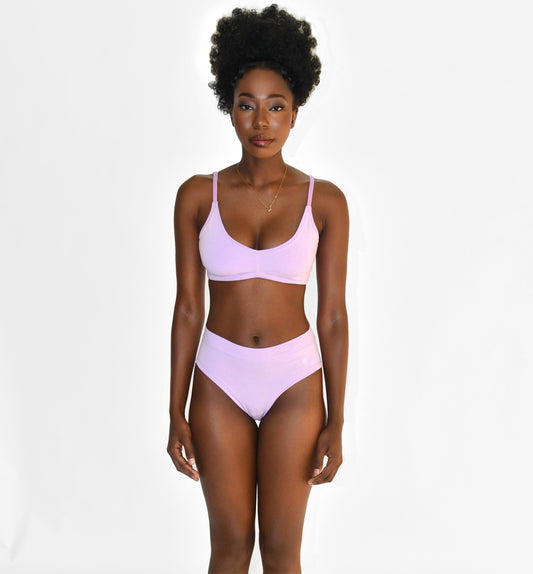 Organic Cotton Wireless Scoop Bralette